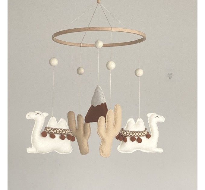Camel nursery mobile Gender neutral nursery ideas