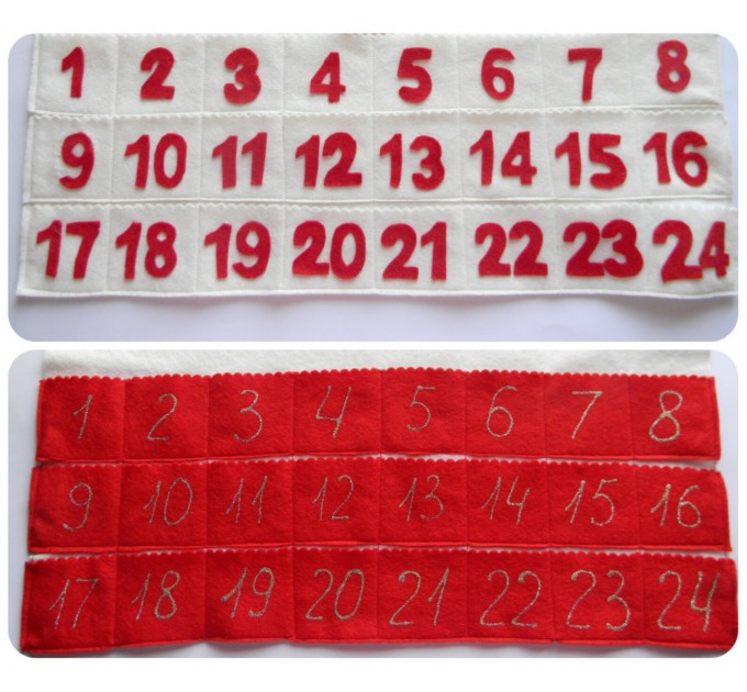 This listing is for the PDF pattern and tutorial of ChristmasTree Advent Calendar.