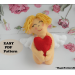 Felt Angel Doll Pattern: Valentine's Day Cupid Ornament (PDF & SVG)