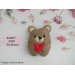 Felt Bear Ornament PDF Pattern. DIY Valentine Decor