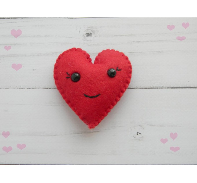 Felt Heart Ornament Pattern: Kawaii Valentine's Garland (PDF Pattern)