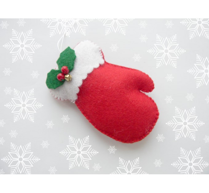 Felt Mitten Christmas Ornament Pattern: Easy Sewing (PDF Pattern)