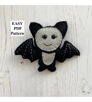 Felt bat ornament PDF Pattern