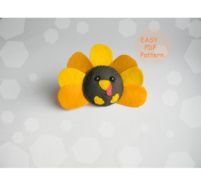 Felt turkey ornament PDF Patter
