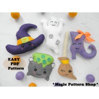Halloween Felt sewing pattern PDF