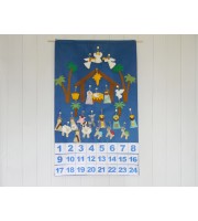 Nativity Advent Calendar + 24 christmas Ornaments 