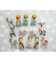 PDF Nativity Advent Calendar + 24 christmas Ornaments