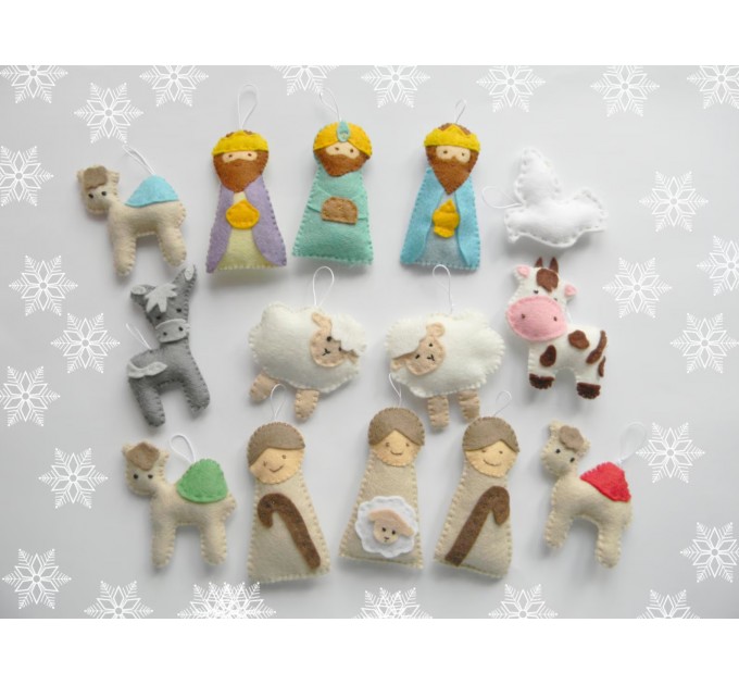 PDF Nativity Advent Calendar + 24 christmas Ornaments