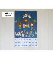PDF Nativity Advent Calendar + 24 christmas Ornaments