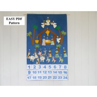 PDF Nativity Advent Calendar + 24 christmas Ornaments