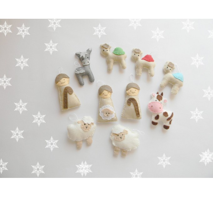 PDF Nativity Advent Calendar + 24 christmas Ornaments