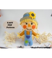 Scarecrow doll Sewing pattern Mr Mrs Scarecrow PDF Pattern