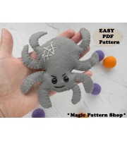 Spider felt ornament pattern PDF