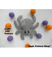 Spider felt ornament pattern PDF