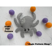 Spider felt ornament pattern PDF